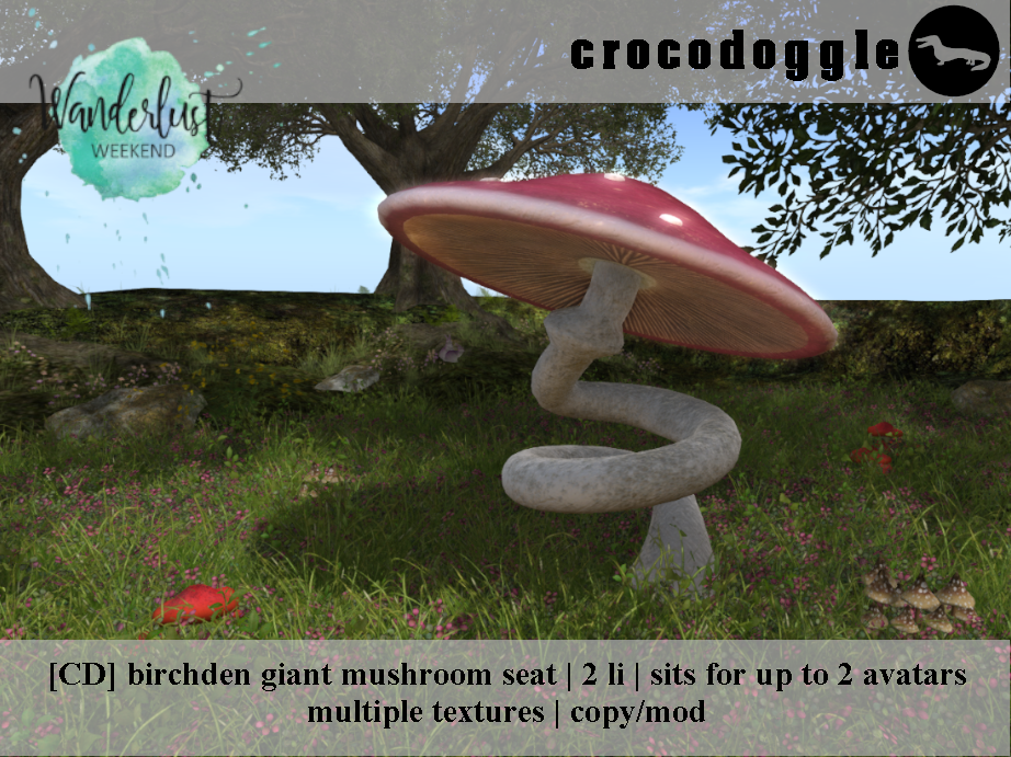 Crocodoggle – Birchden Giant Mushroom Seat