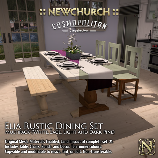 Newchurch – Elia Rustic Dining Set