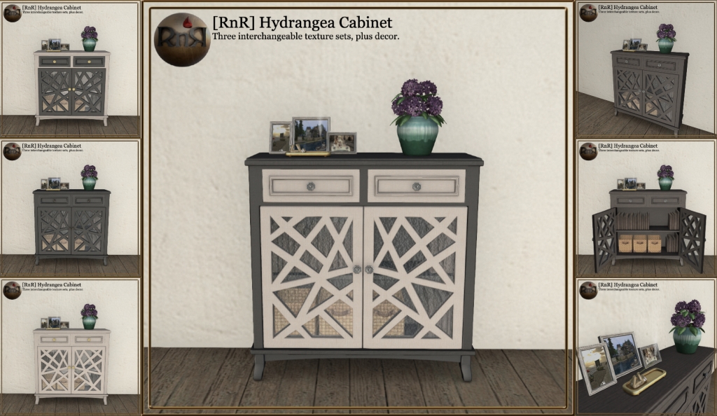 Rhyme nor Reason – Hydrangea Cabinet