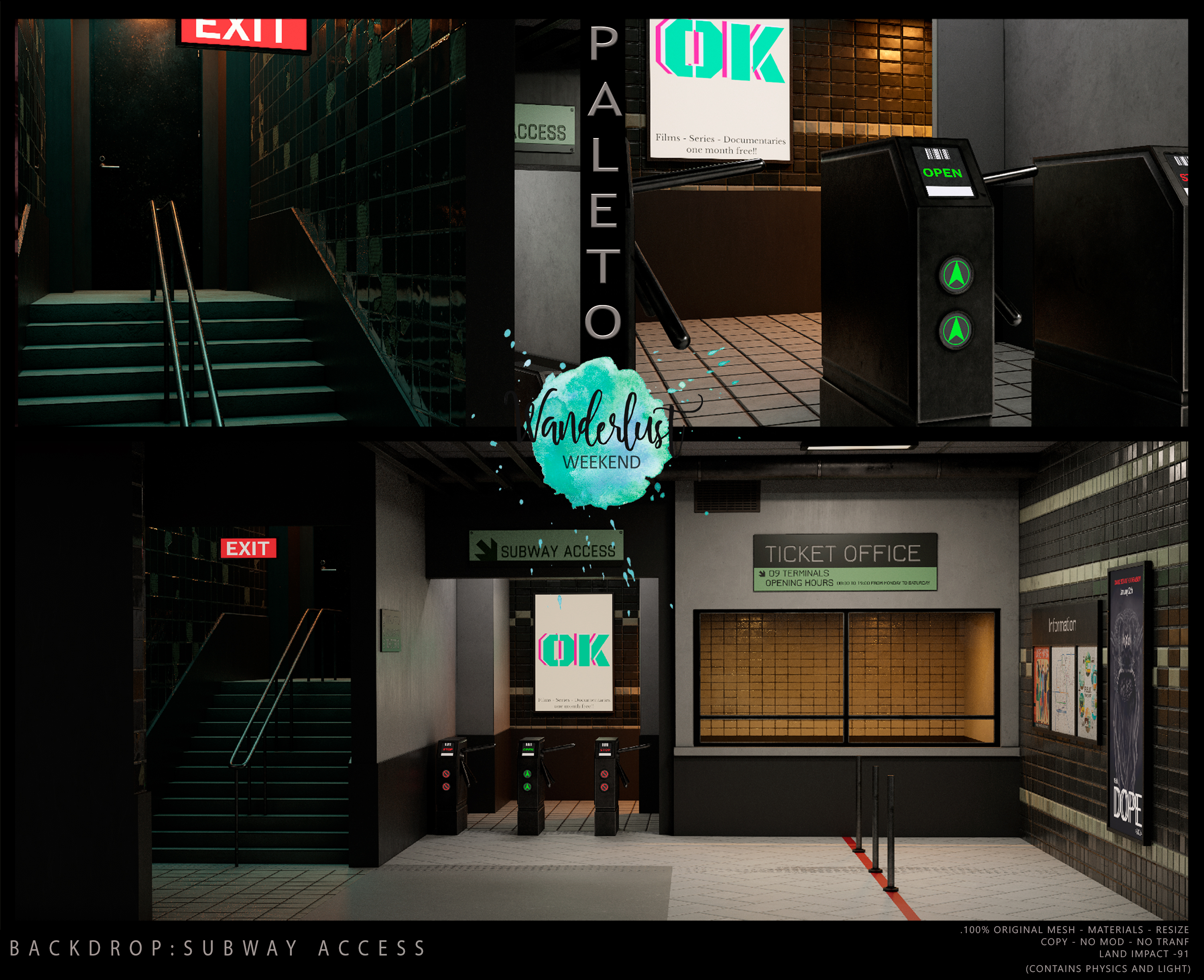 Paleto – Subway Access Backdrop