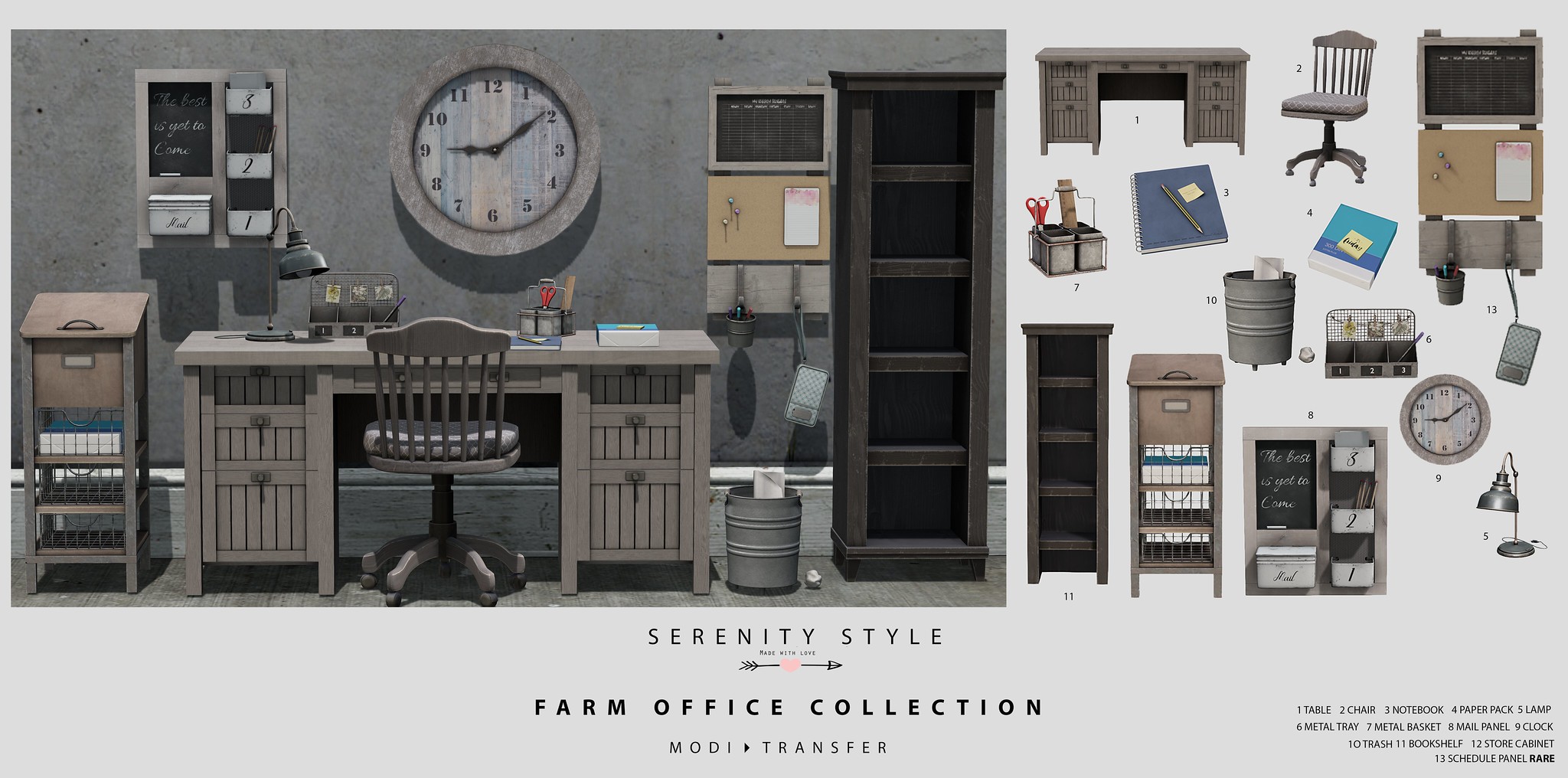 Serenity Style – Farm Office Collection