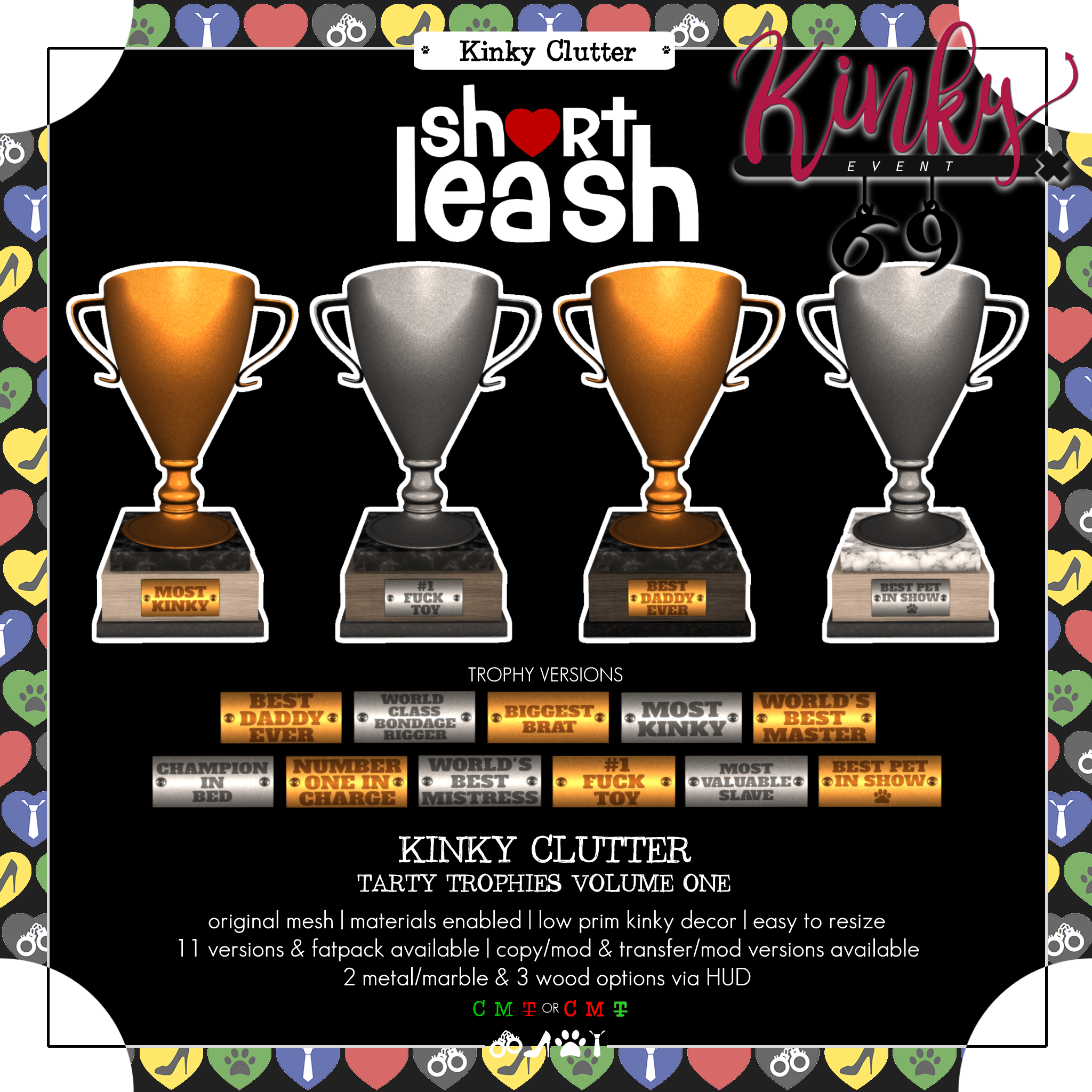 Short Leash – Kinky Clutter – Tarty Trophies – Vol1