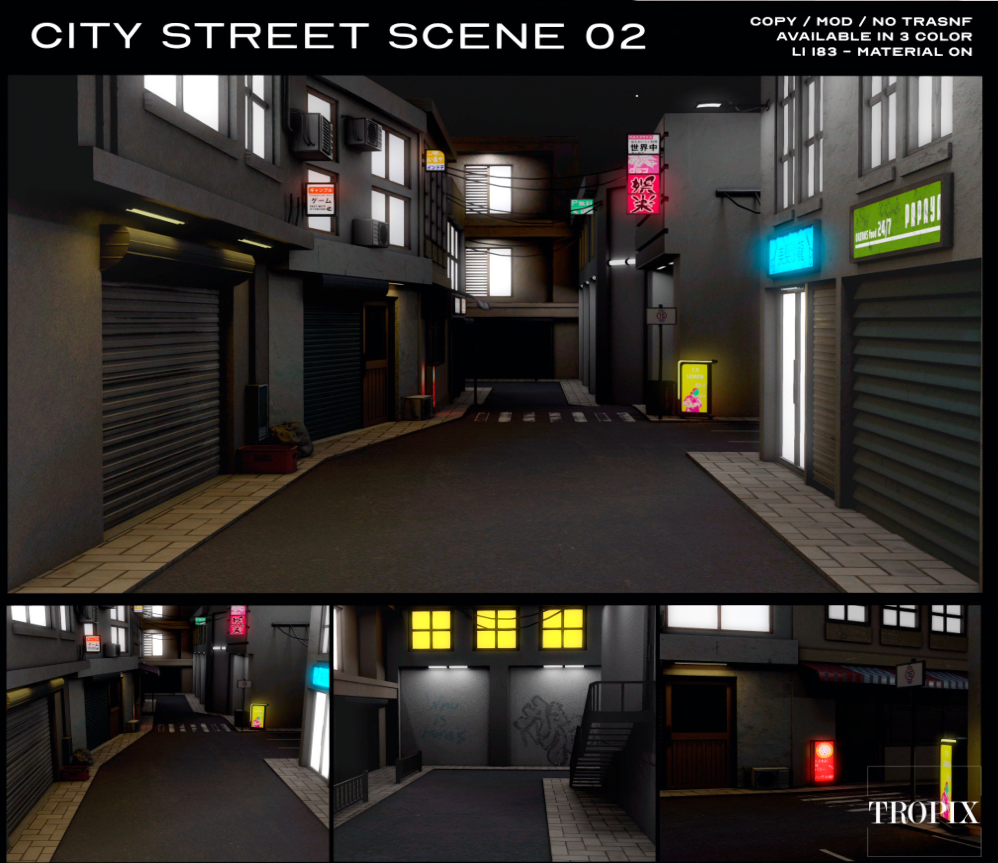 Tropix – City Street Scene 02