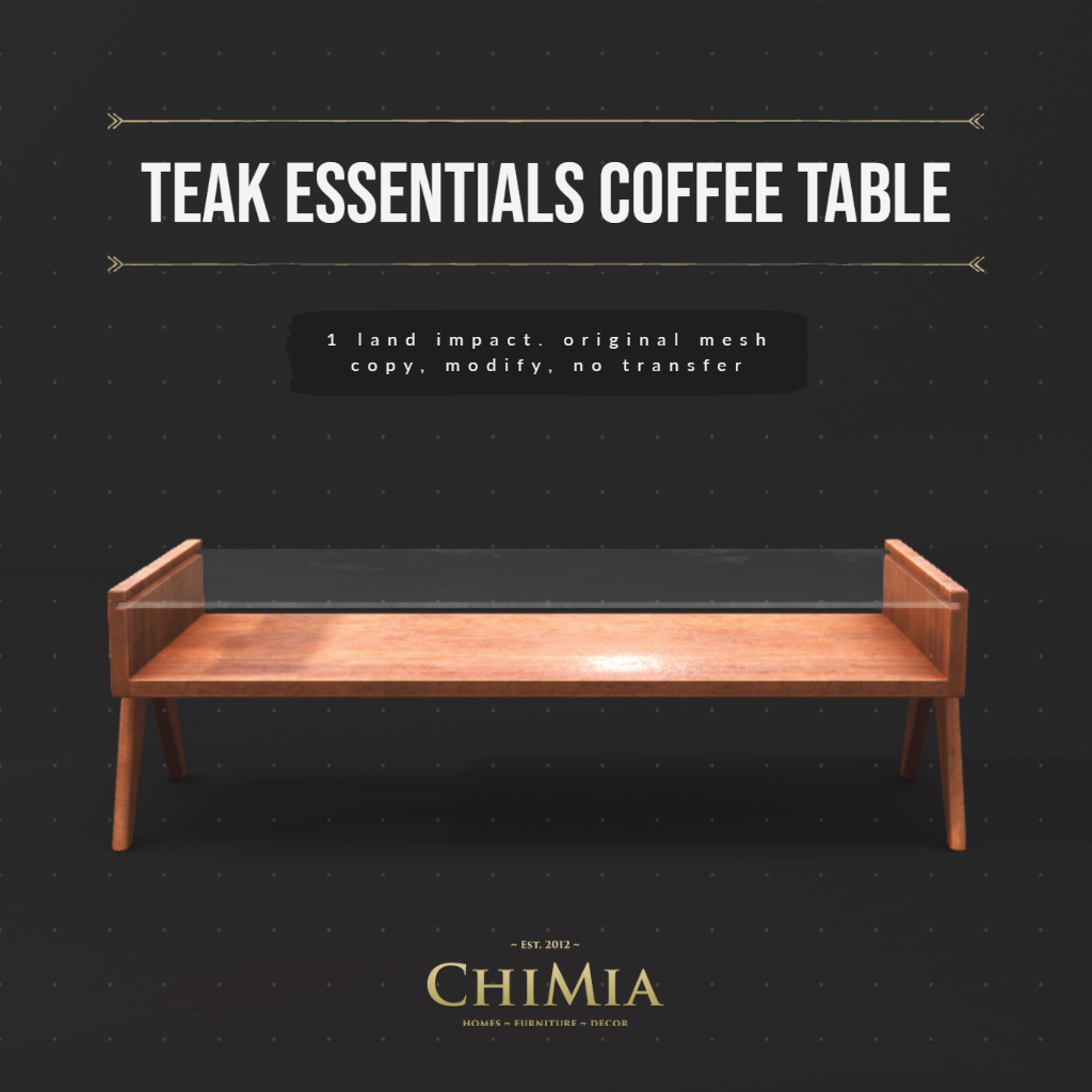 ChiMia – Teak Essentials Coffee Table
