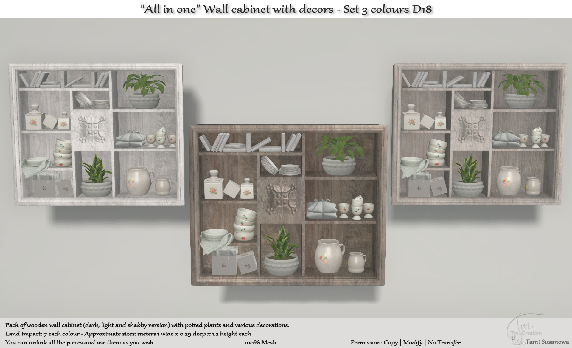 Tm Creation – “All In One” Wall Cabinet
