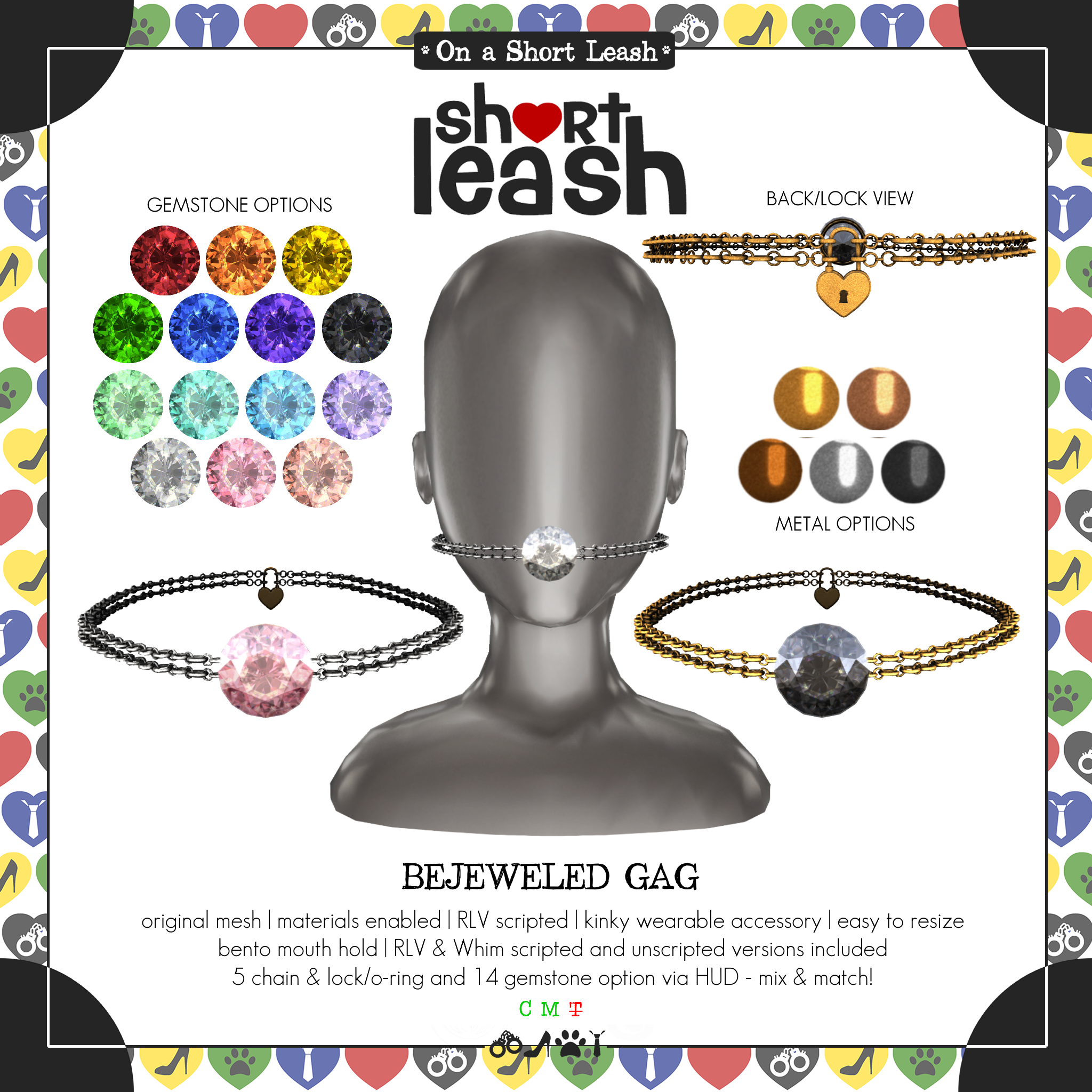 Short Leash – Bejeweled Gag