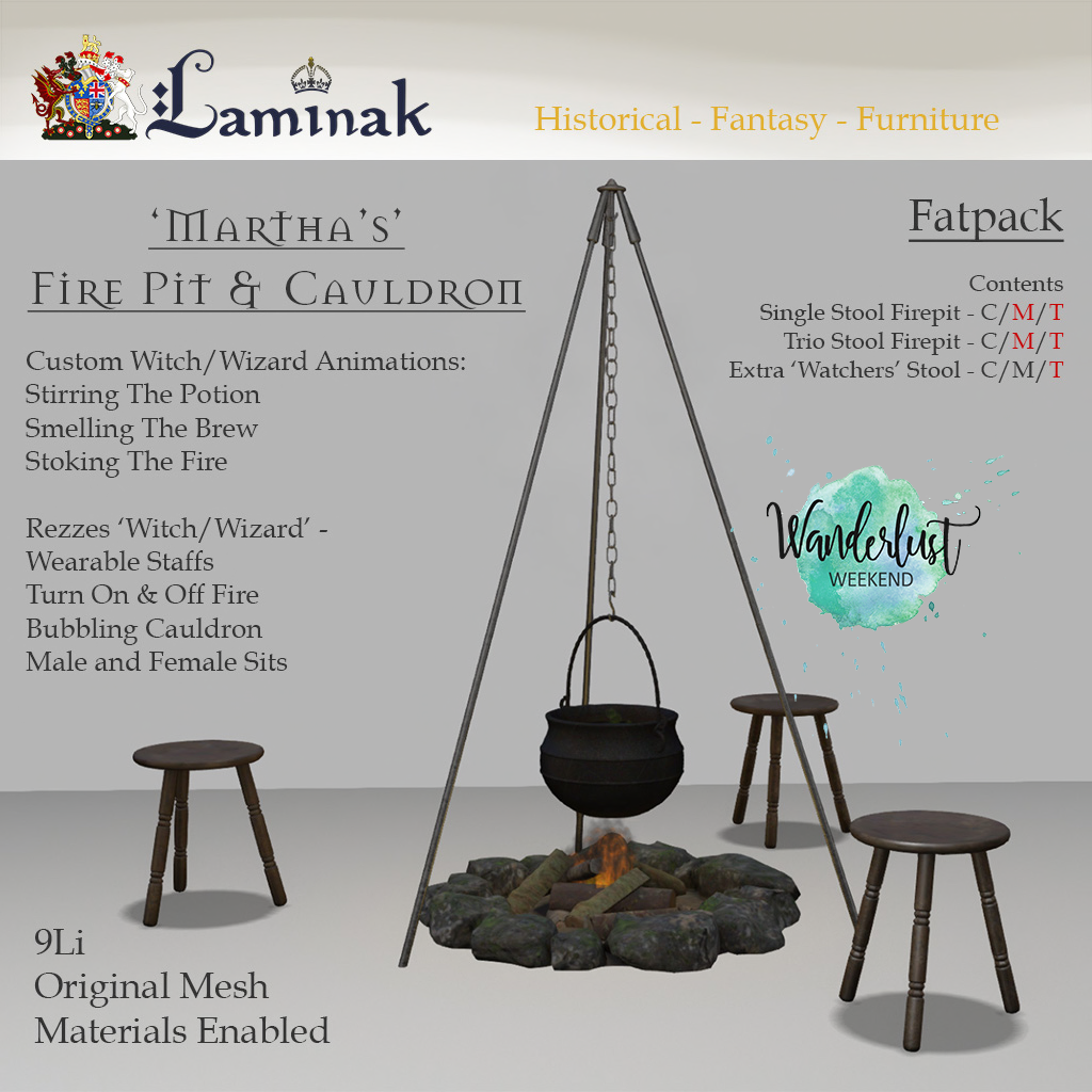 Laminak – Martha’s Fire Pit and Cauldron