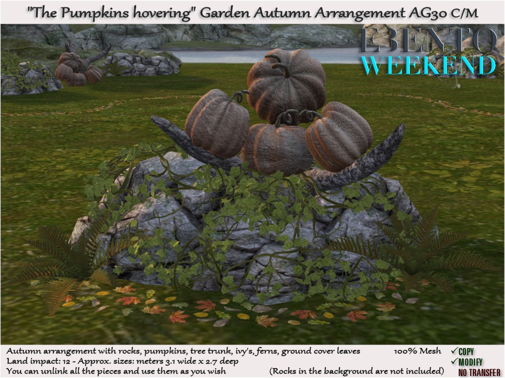 Tm Creation – “The Pumpkins Hovering” Garden Autumn Arrangement