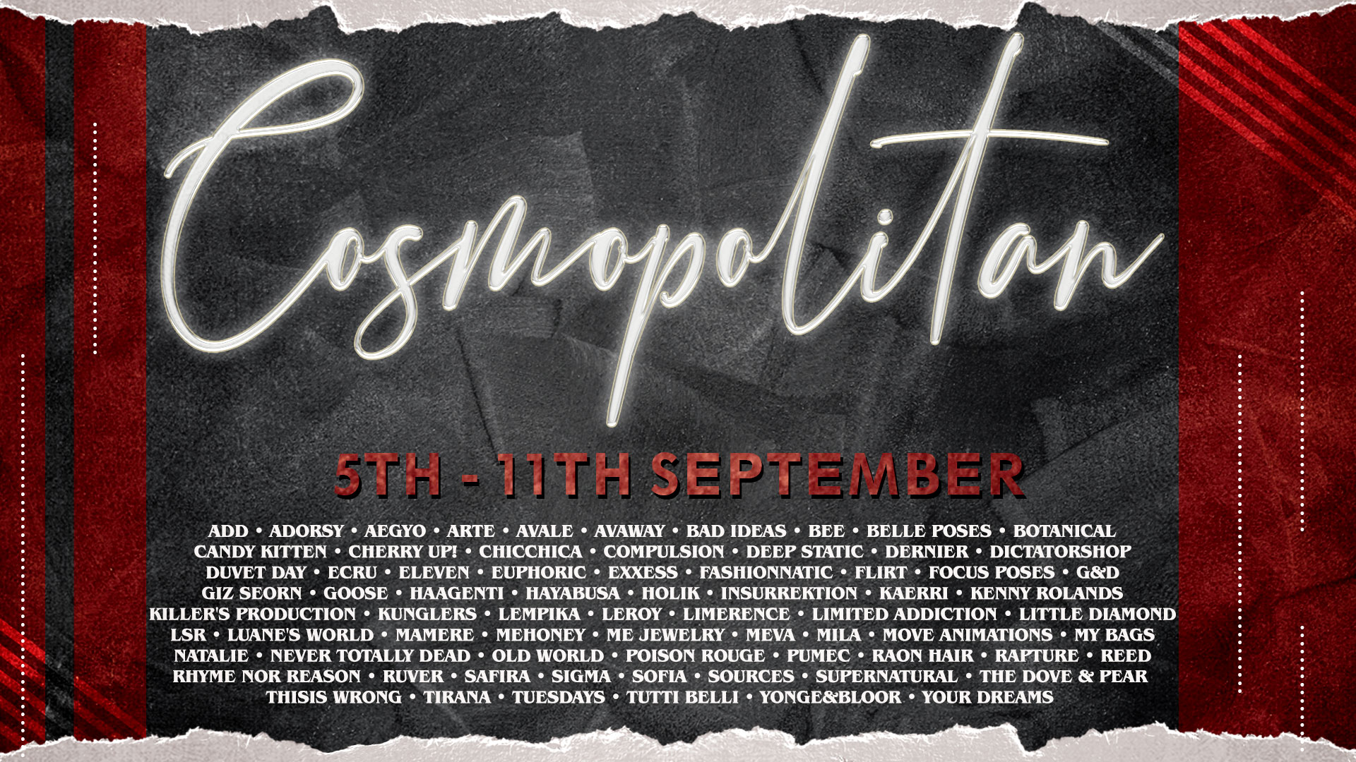 Press Release – Cosmopolitan Event – Round 10/17