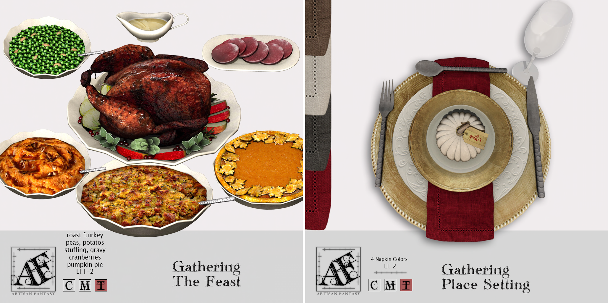 Artisan Fantasy – Gathering – The Feast & Place Setting