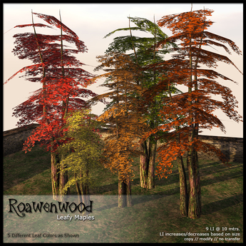 Roawenwood – Leafy Maple Trees Set