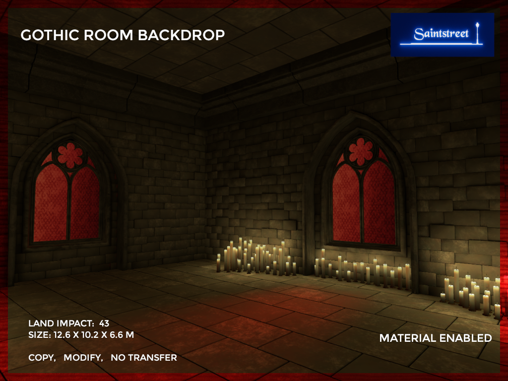 Saintstreet – Gothic Room Backdrop