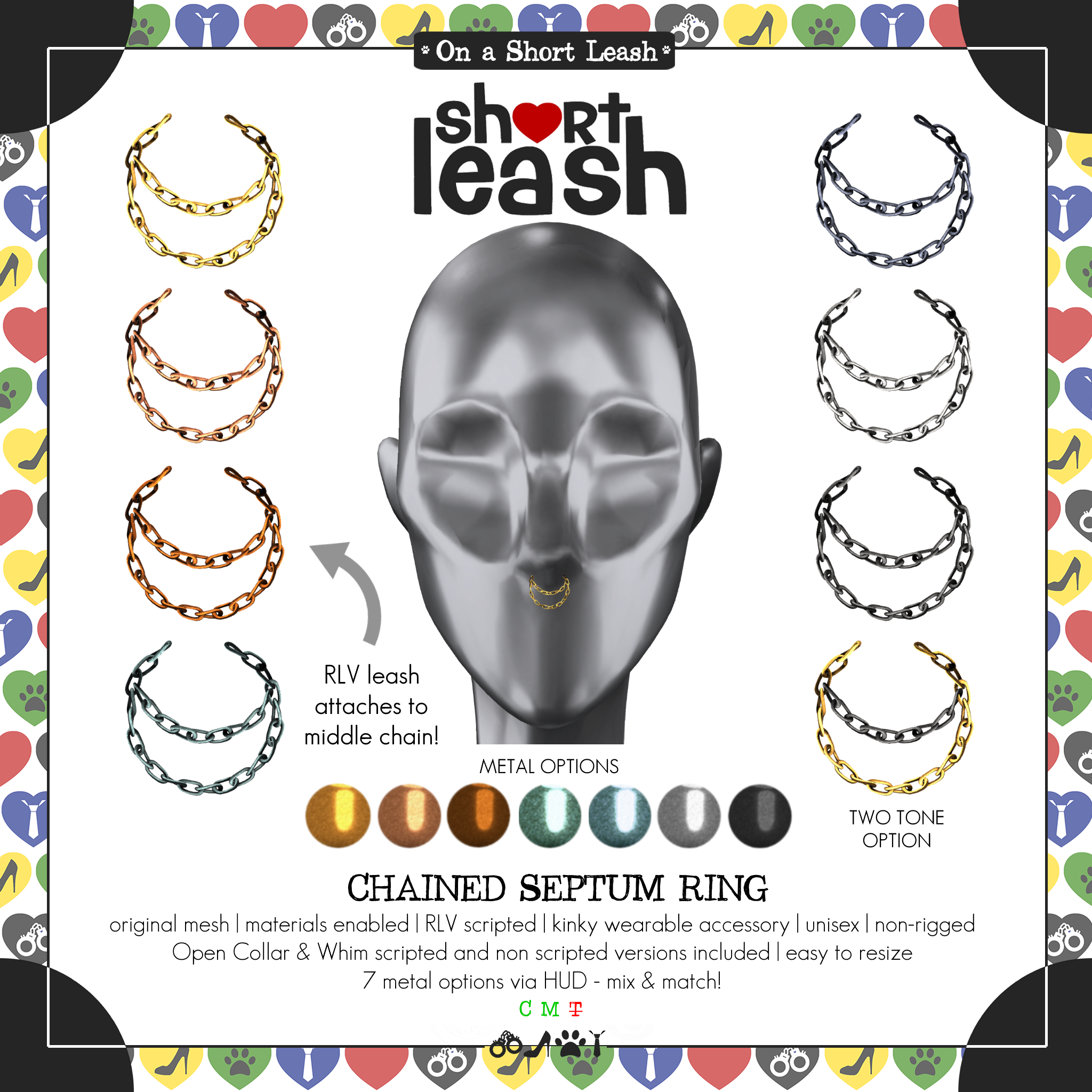 Short Leash – Chained Septum Ring