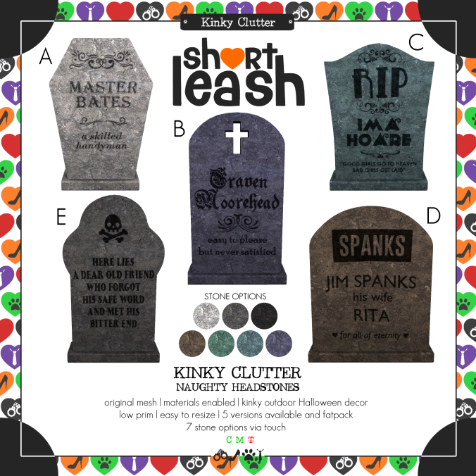 Short Leash – Kinky Clutter – Naughty Headstones