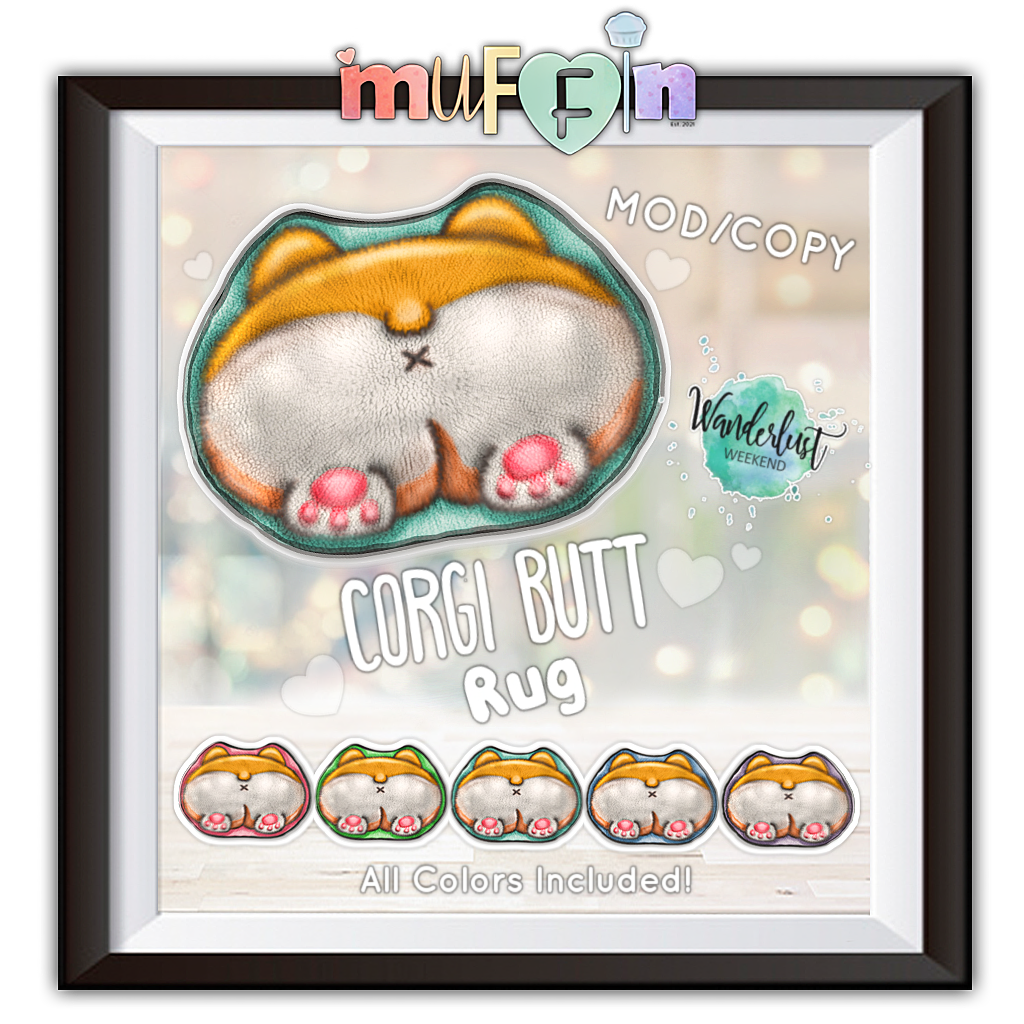 Muffin – Corgi Butt Rug
