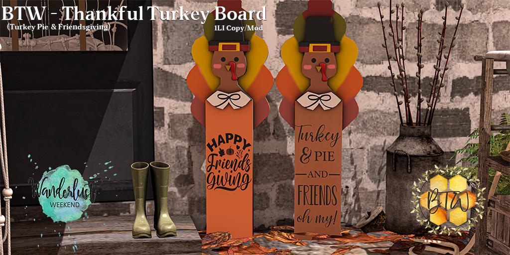 BTW – Thankful Turkey Board Set