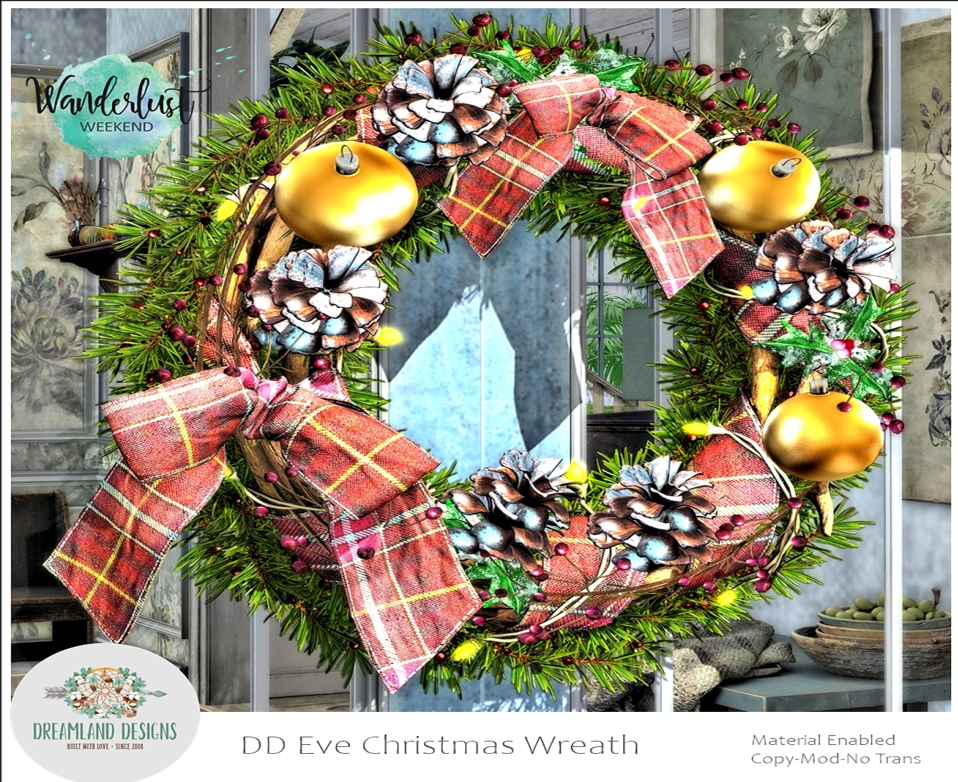 Dreamland Designs – Eve Christmas Wreath