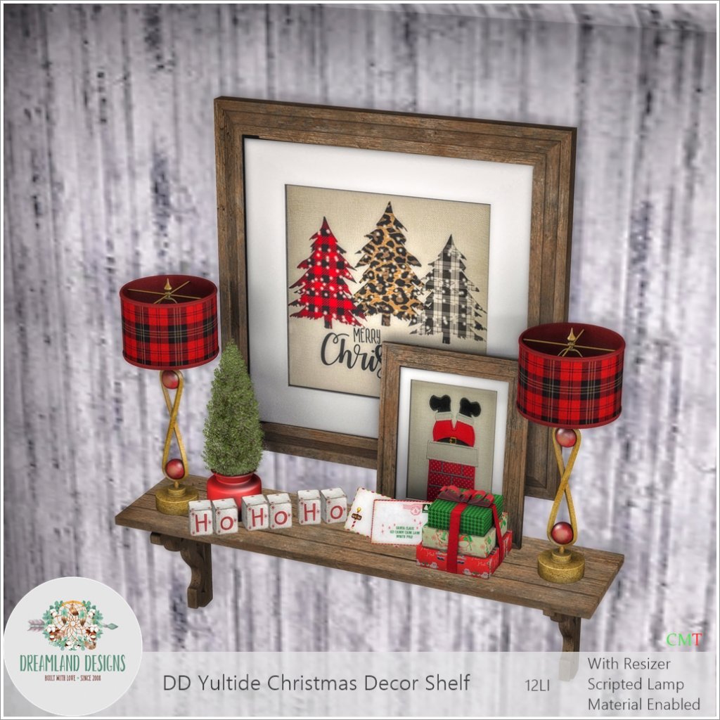 Dreamland Designs – Yuletide Christmas Decor Shelf