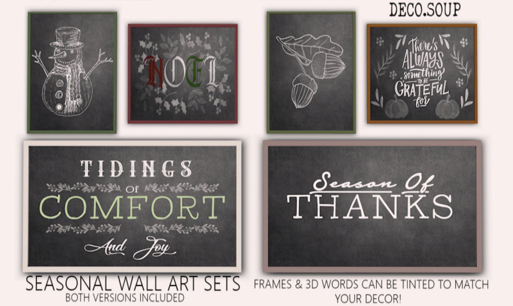 Deco Soup – Seasonal Wall Art Sets