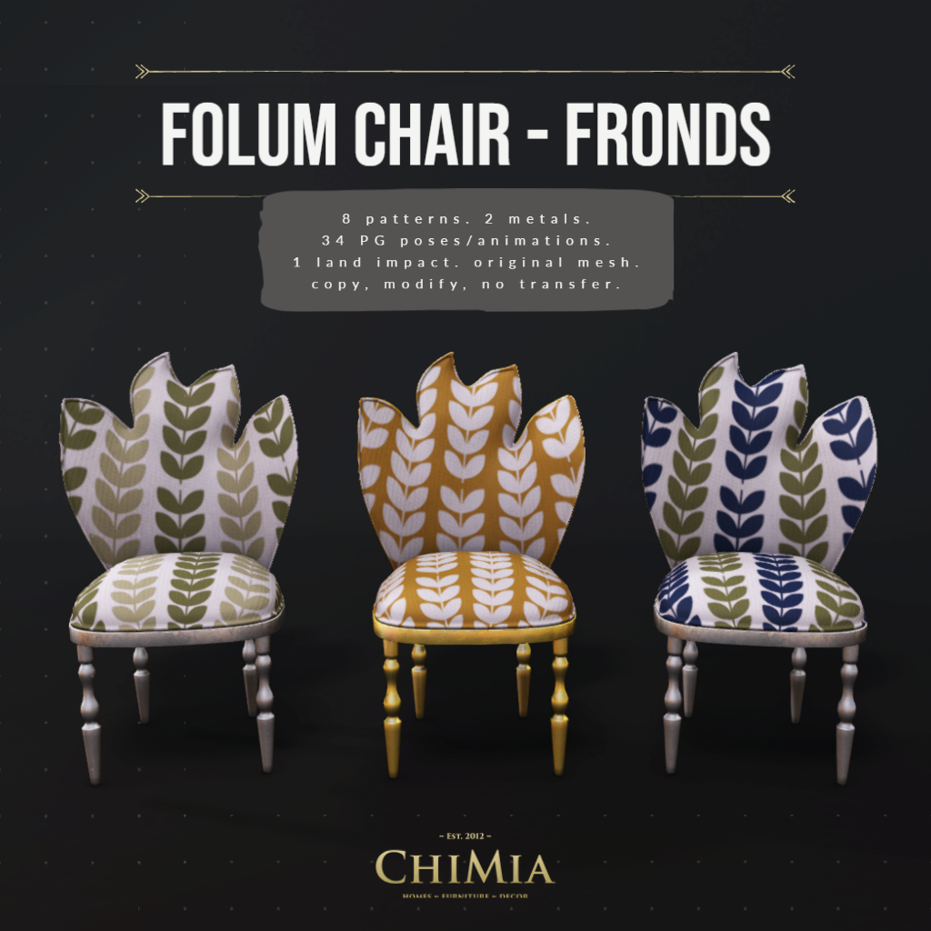ChiMia – Folum Chair – Wanderlust Weekend
