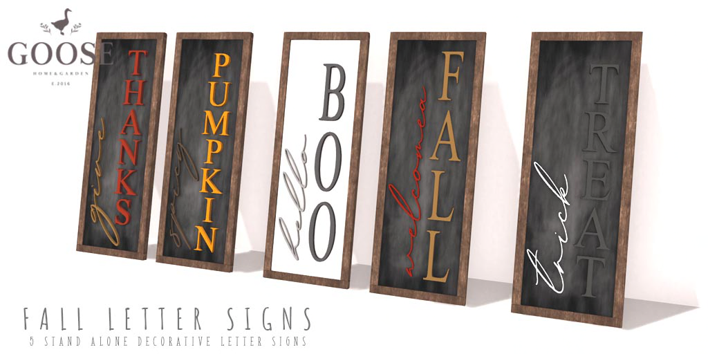 Goose – Fall Letters Signs