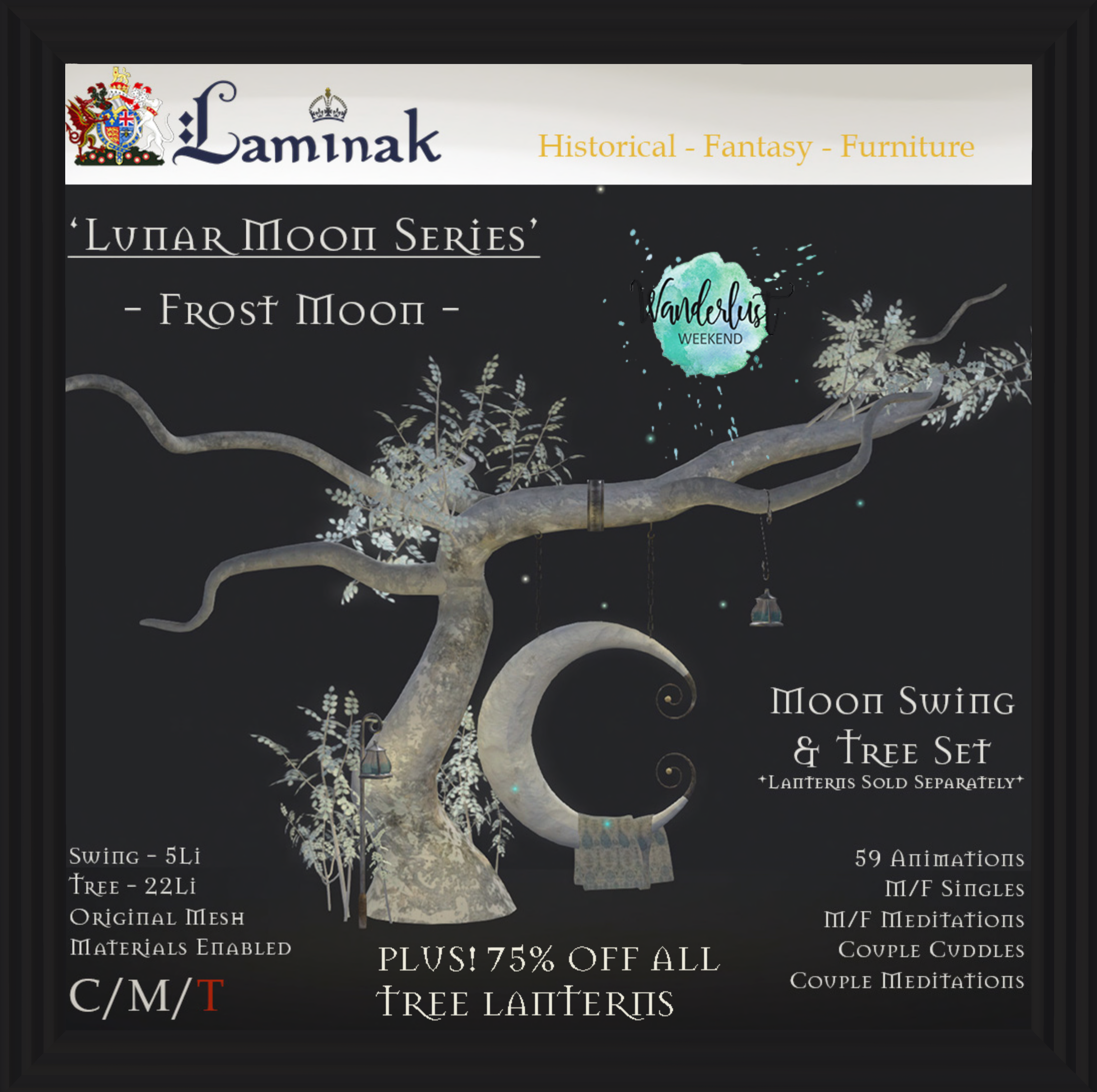 Laminak – Frost Moon Swing and Tree Set