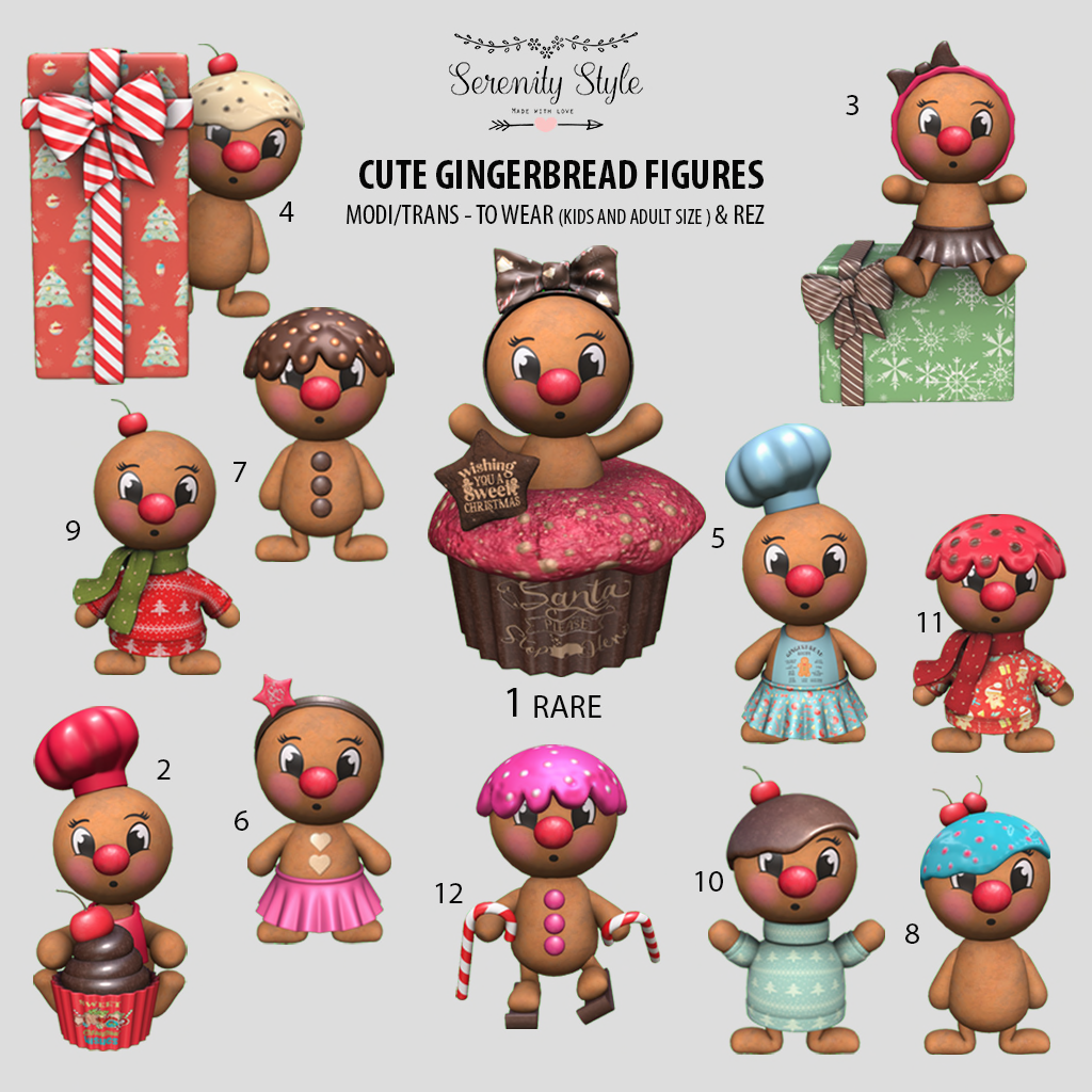 Serenity Style – Cute Gingerbread Figures
