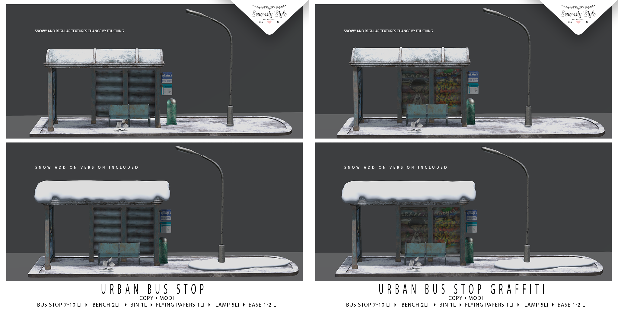 Serenity Style – Urban Bus Stop Snow Edition