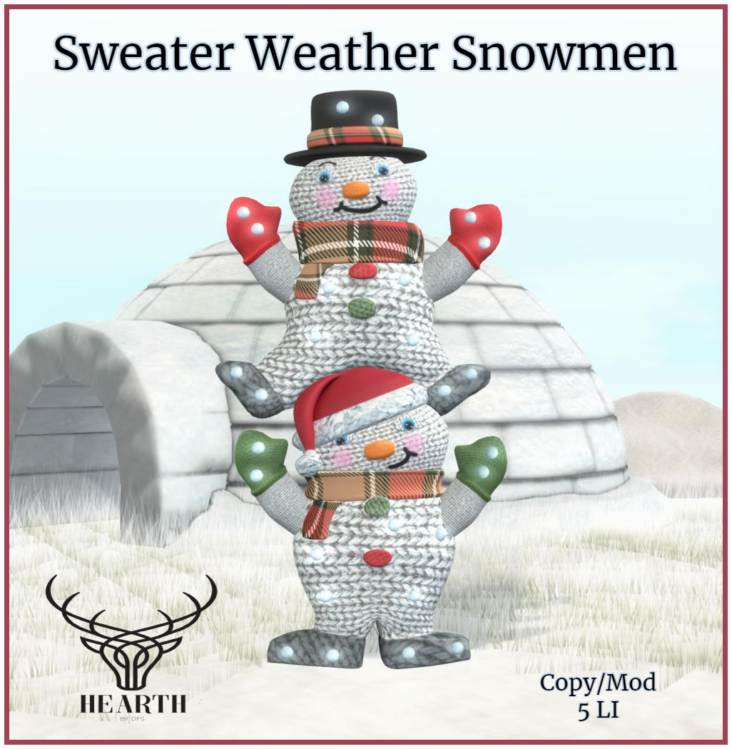 Hearth – Sweater Weather Snowmen – The Sales Room