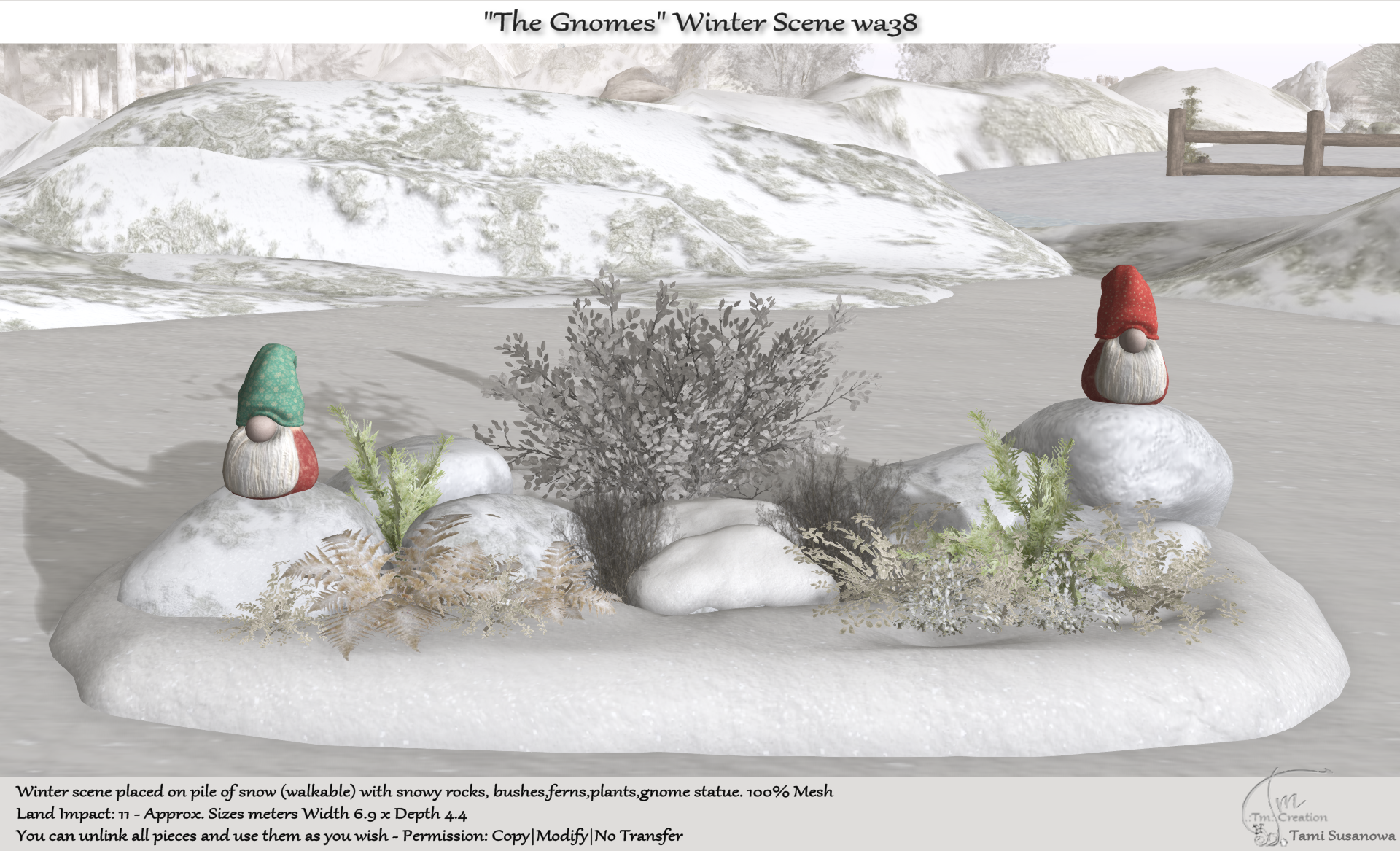 Tm Creation – “The Gnomes” Winter Scene