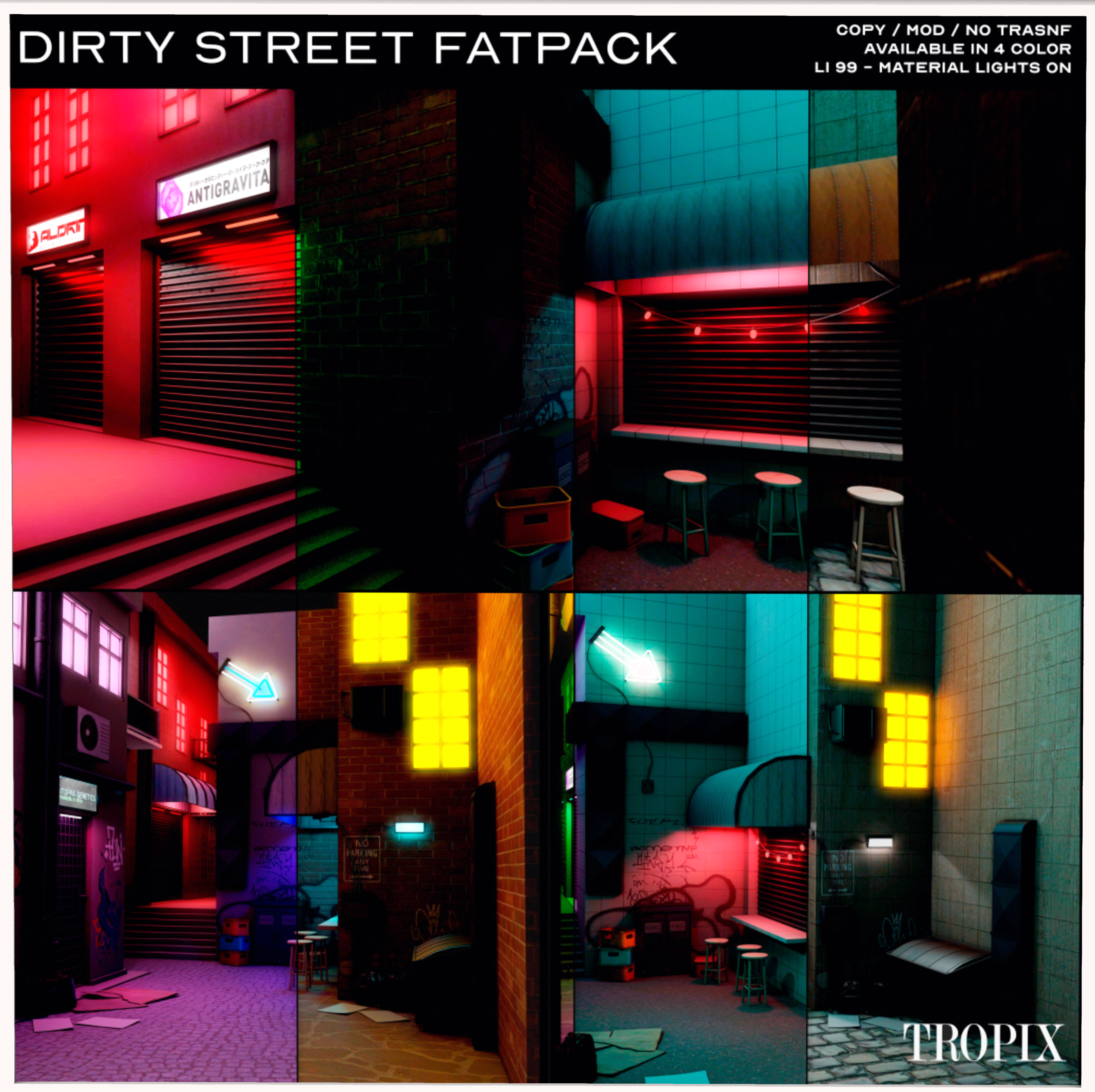 Tropix – Dirty Street Backdrop