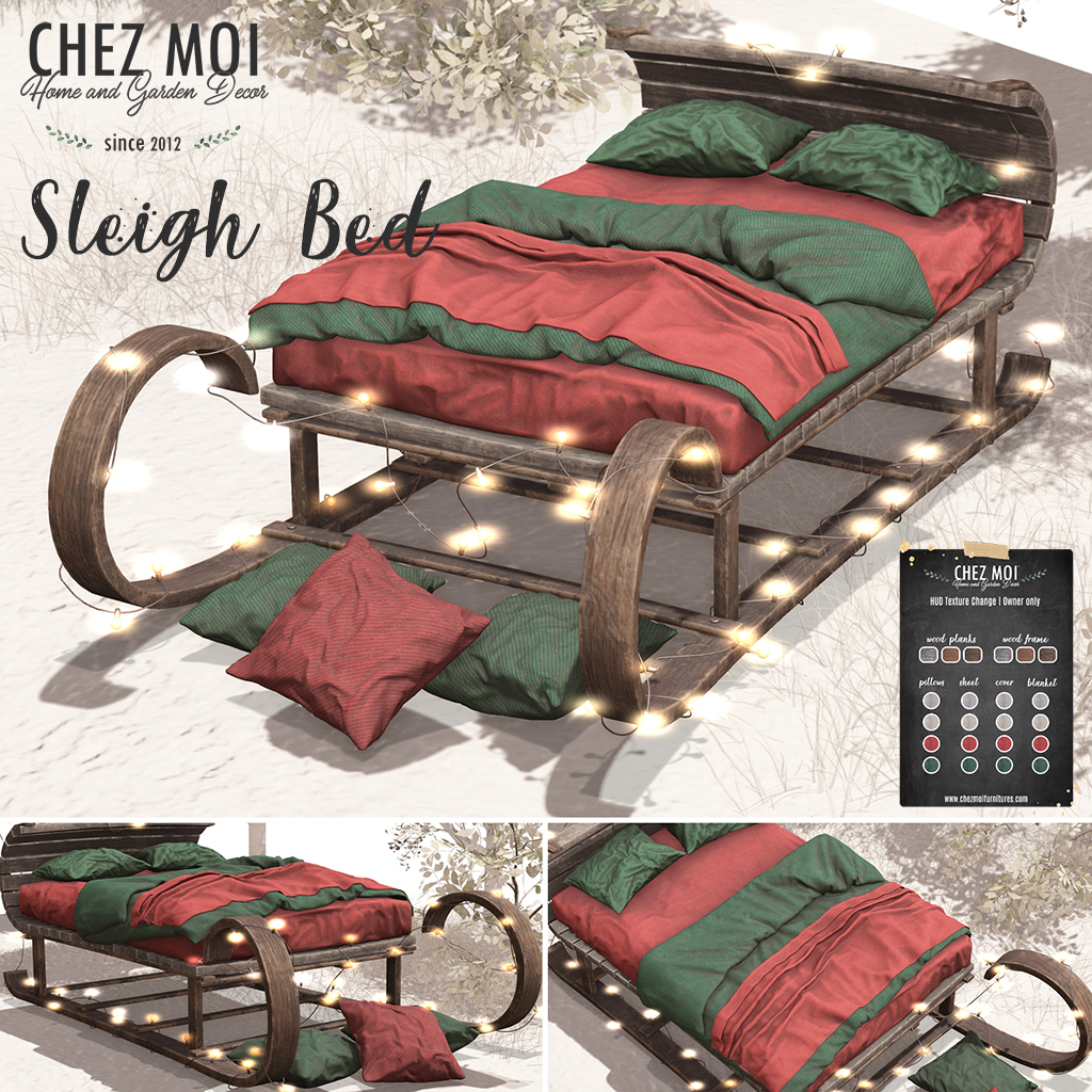 Chez Moi – Sleigh Bed