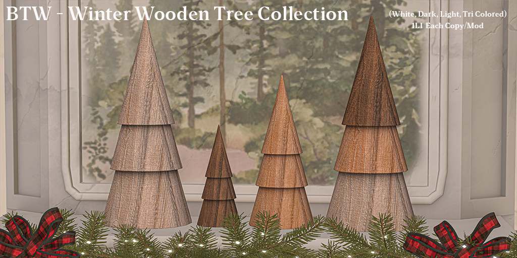 BTW – Winter Wooden Tree Collection