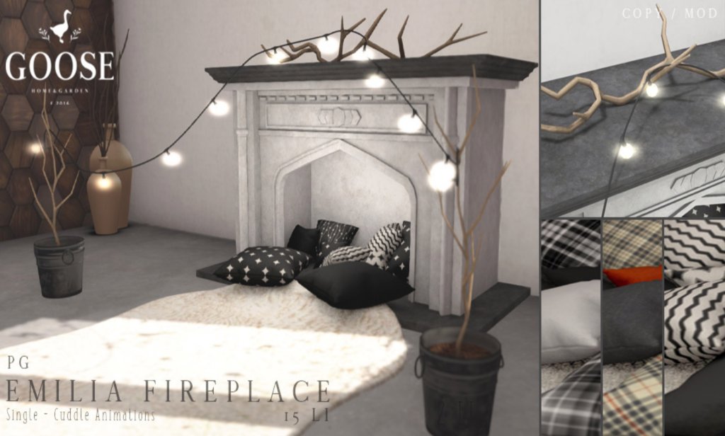 Goose – Emilia Fireplace