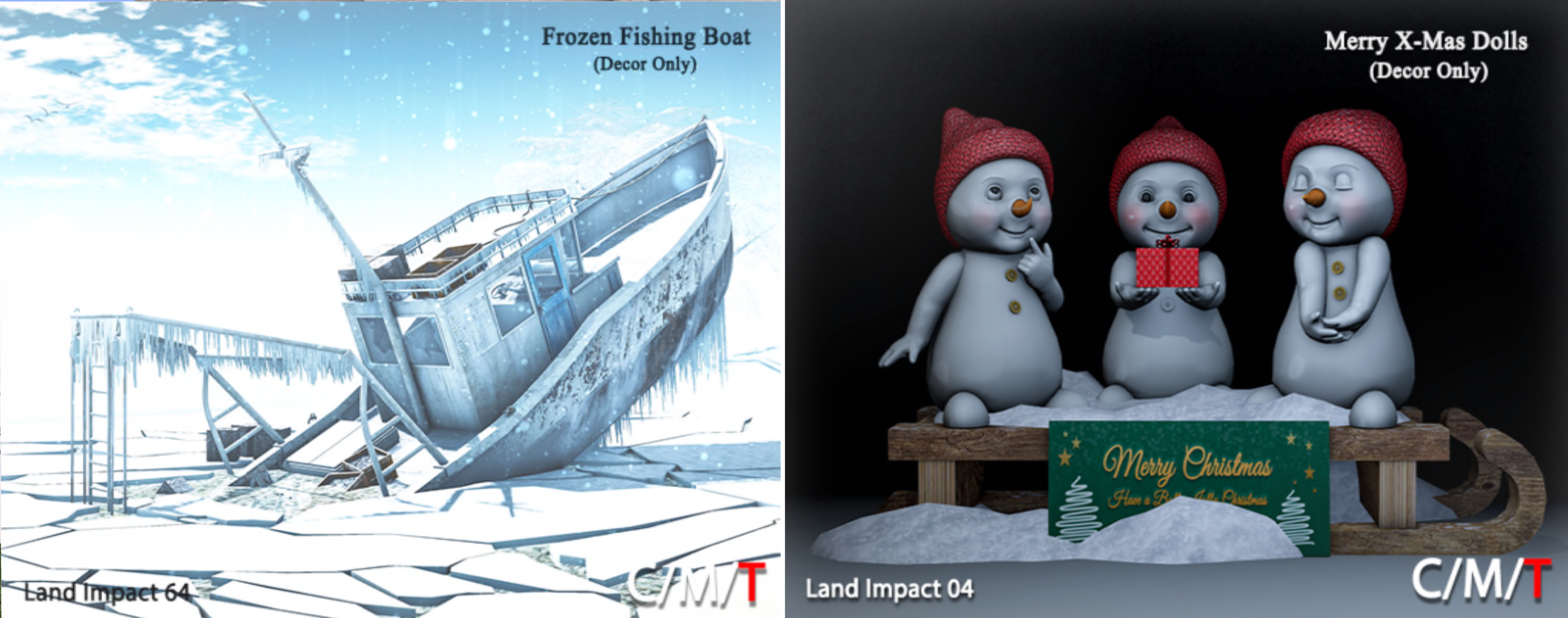 Killers Productions – Frozen Fishing Boat and Merry Xmas Dolls