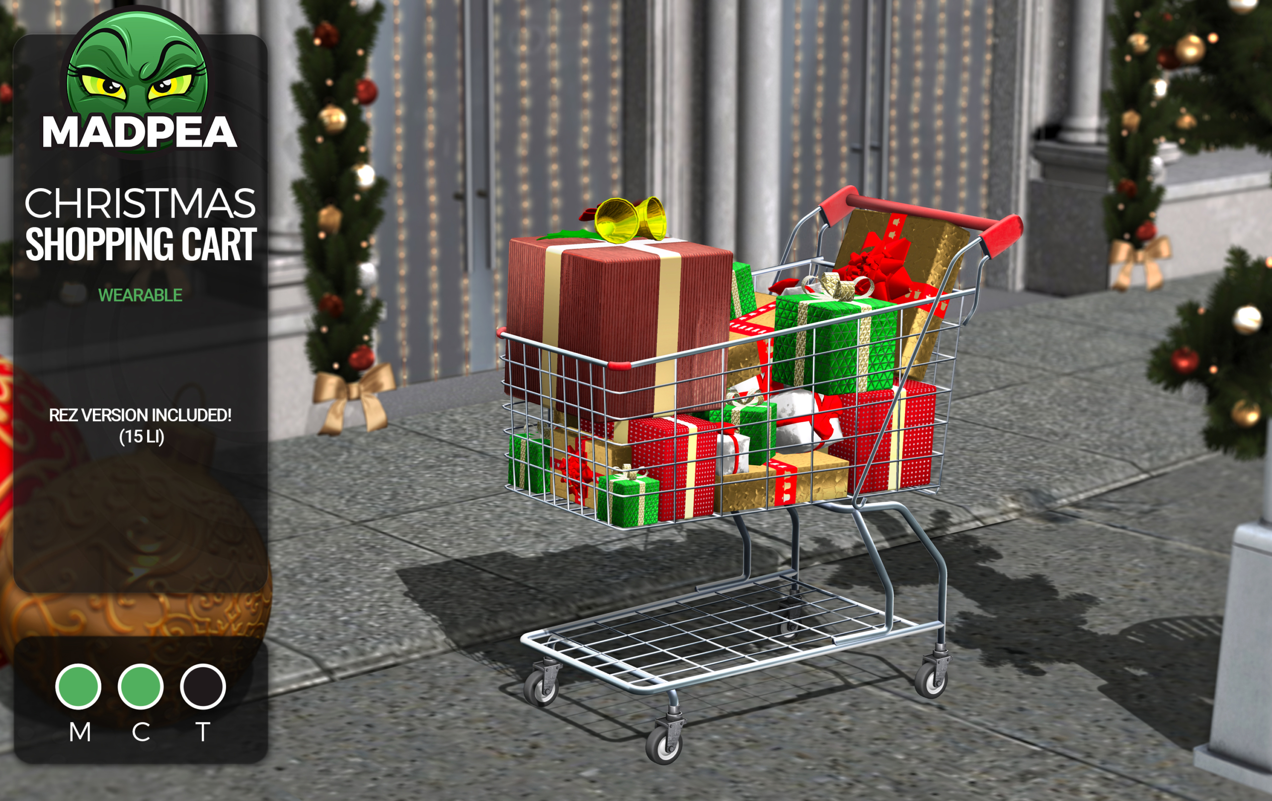 MadPea – Christmas Shopping Cart