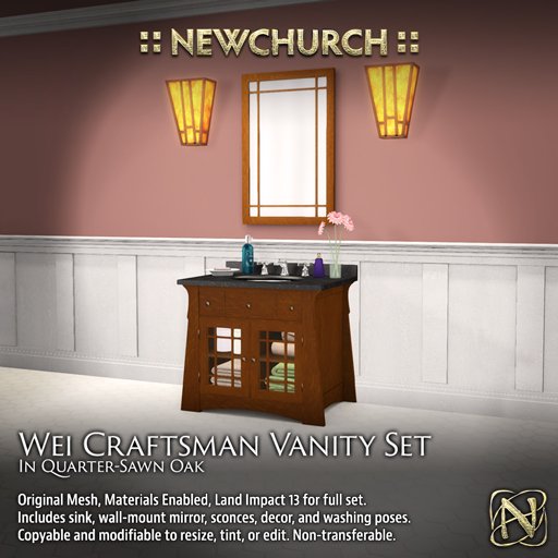 Newchurch – Wei Craftsman Vanity Set