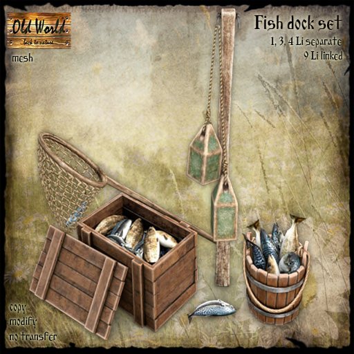 Old World – Fish Dock Set/Cabbage