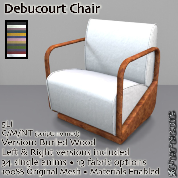%Percent – Debucourt Chair & Side Table