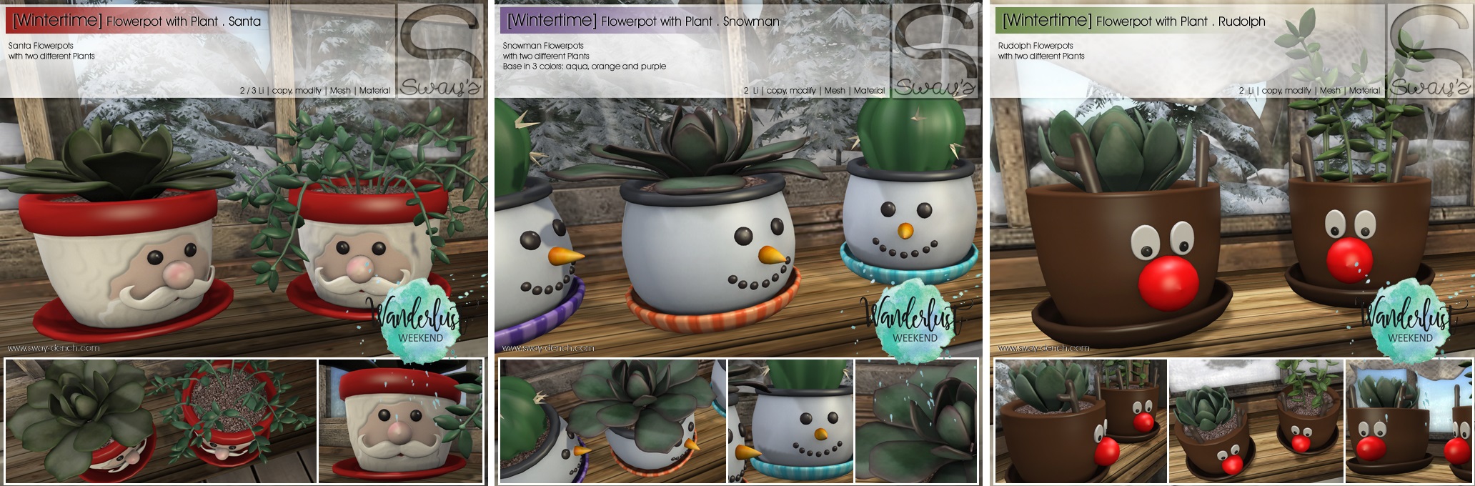 Sway’s – Wintertime Flowerpots With Plants