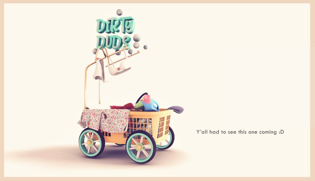 The Dove & Pear – Dirty Duds Laundry Basket Car