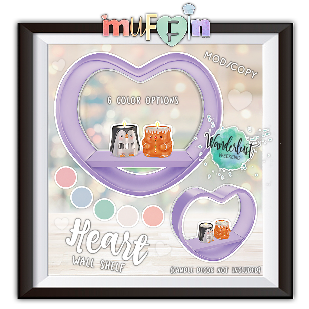 Muffin – Heart Wall Shelf