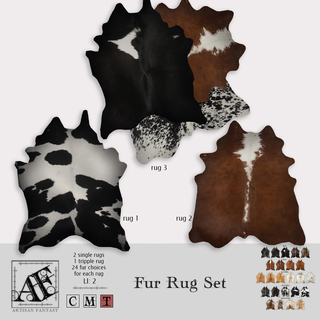 Artisan Fantasy – Fur Rug Set