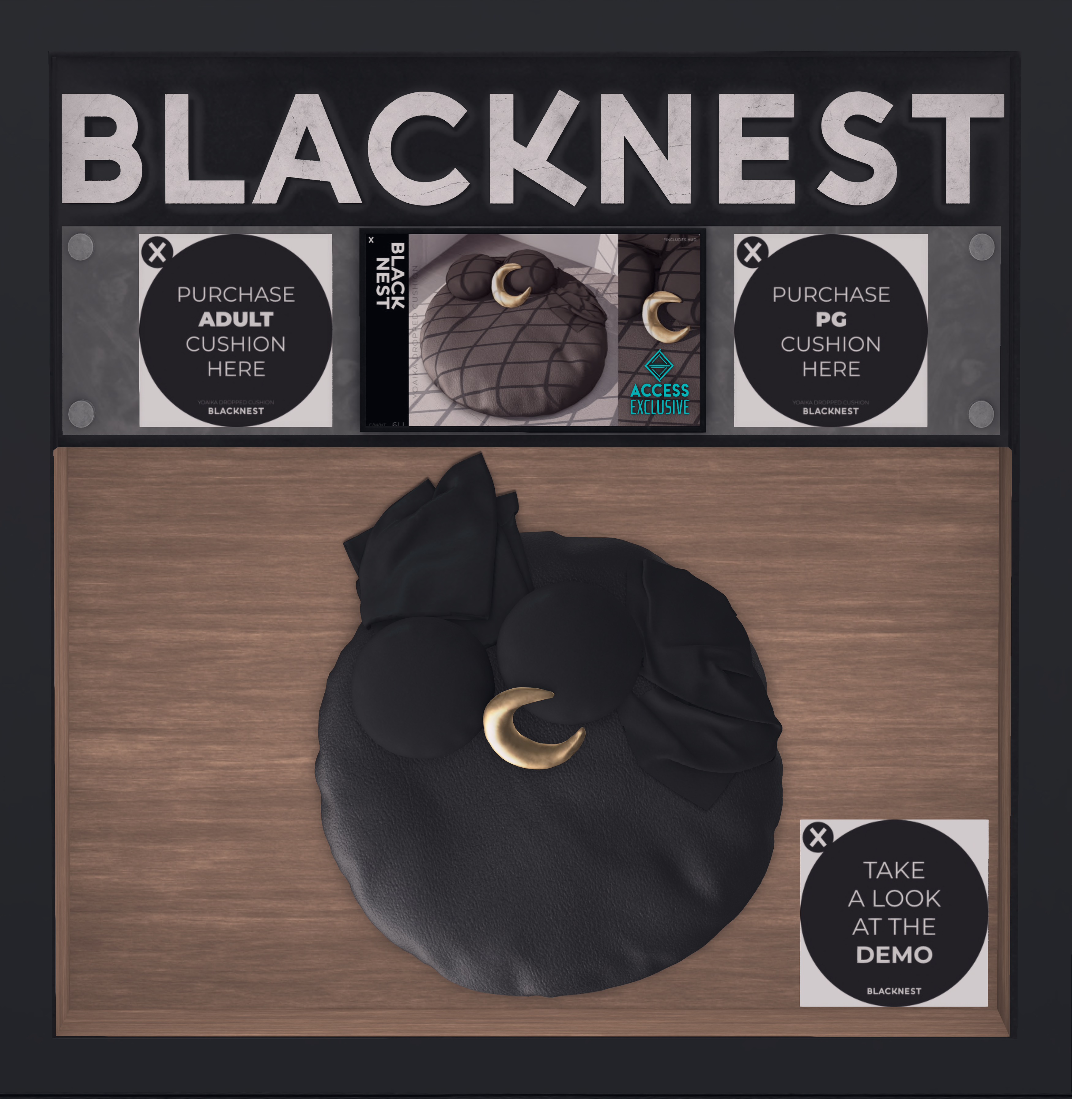 Black Nest – Yoaika Floor Cushion