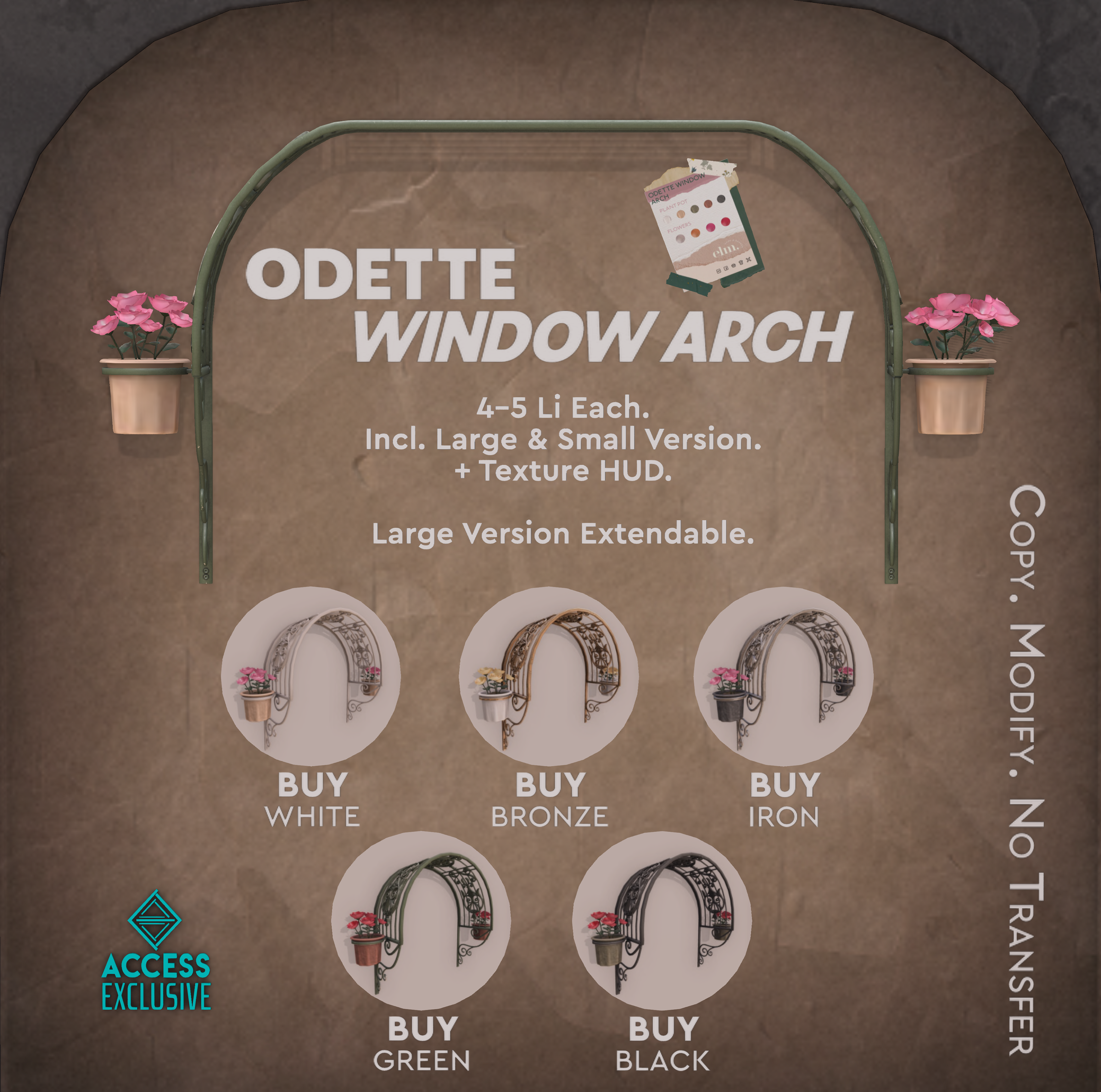 Elm – Odette Window Arch