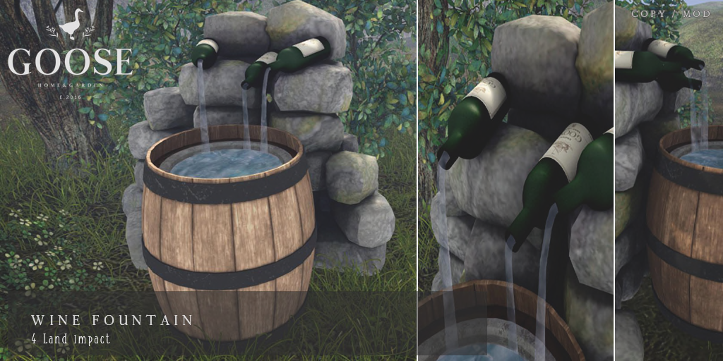 GOOSE Home & Garden – Wine Fountain