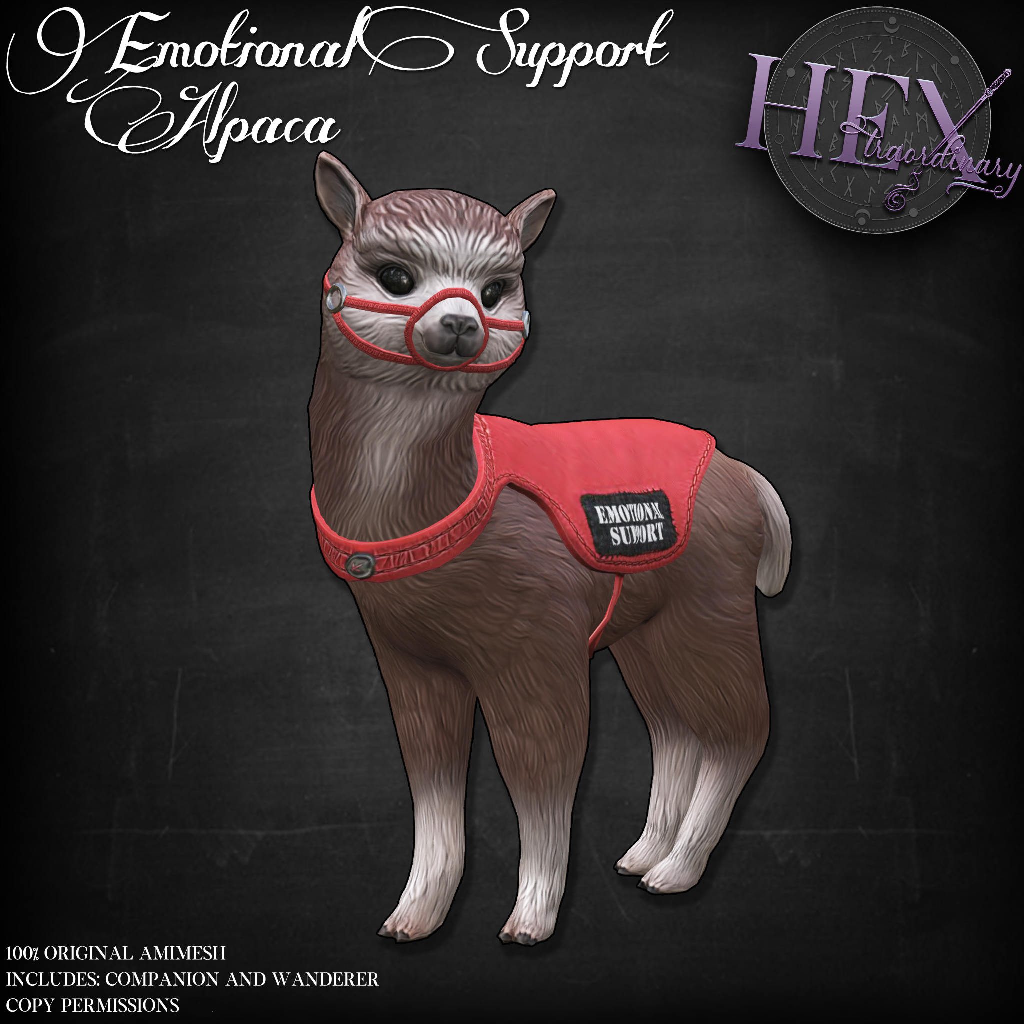 HEXtraordinary – Emotional Support Alpaca