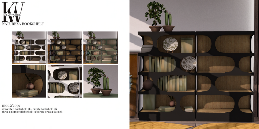 KraftWork – Natureza Bookshelf