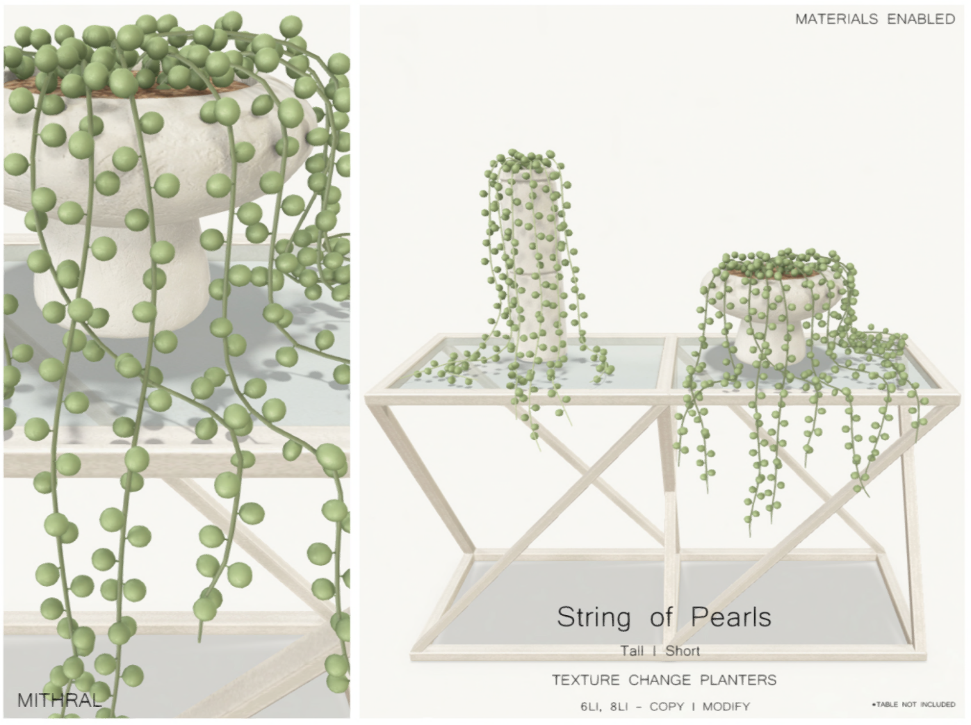 Mithral – String of Pearls Planters