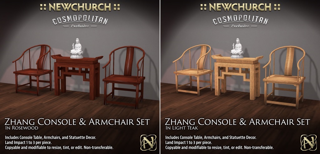 NEWCHURCH – Zhang Console & Armchair Set